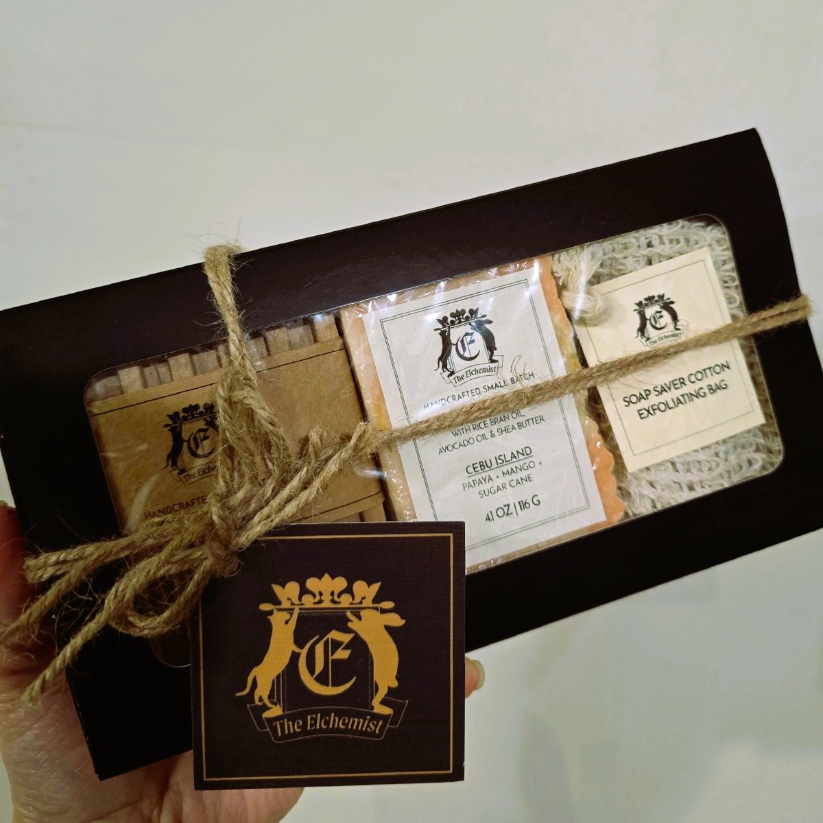 The Elchemist Gift Set with Soap, Soap Dish and Soap Saver